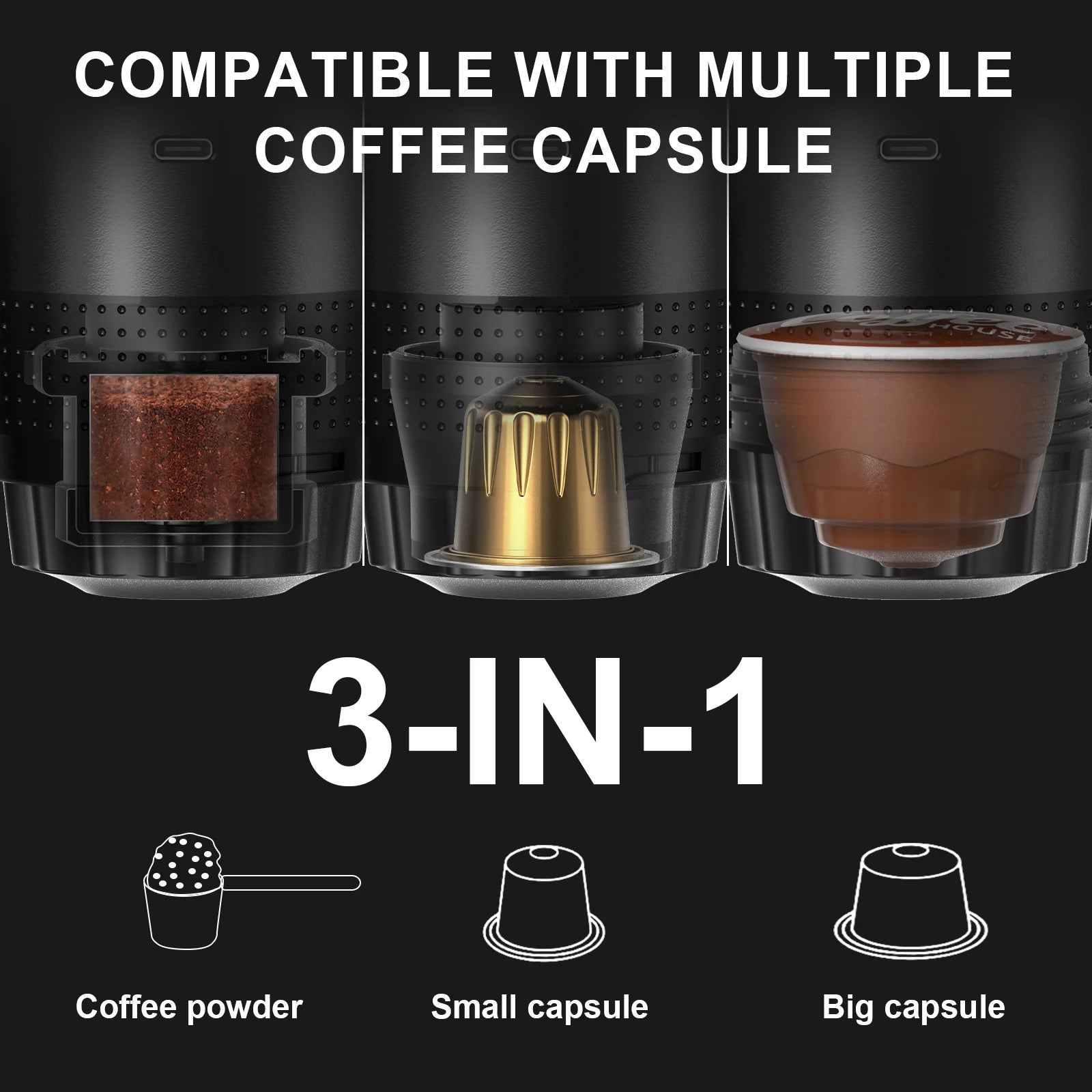QuickBrew Portable Espresso Coffee Machine